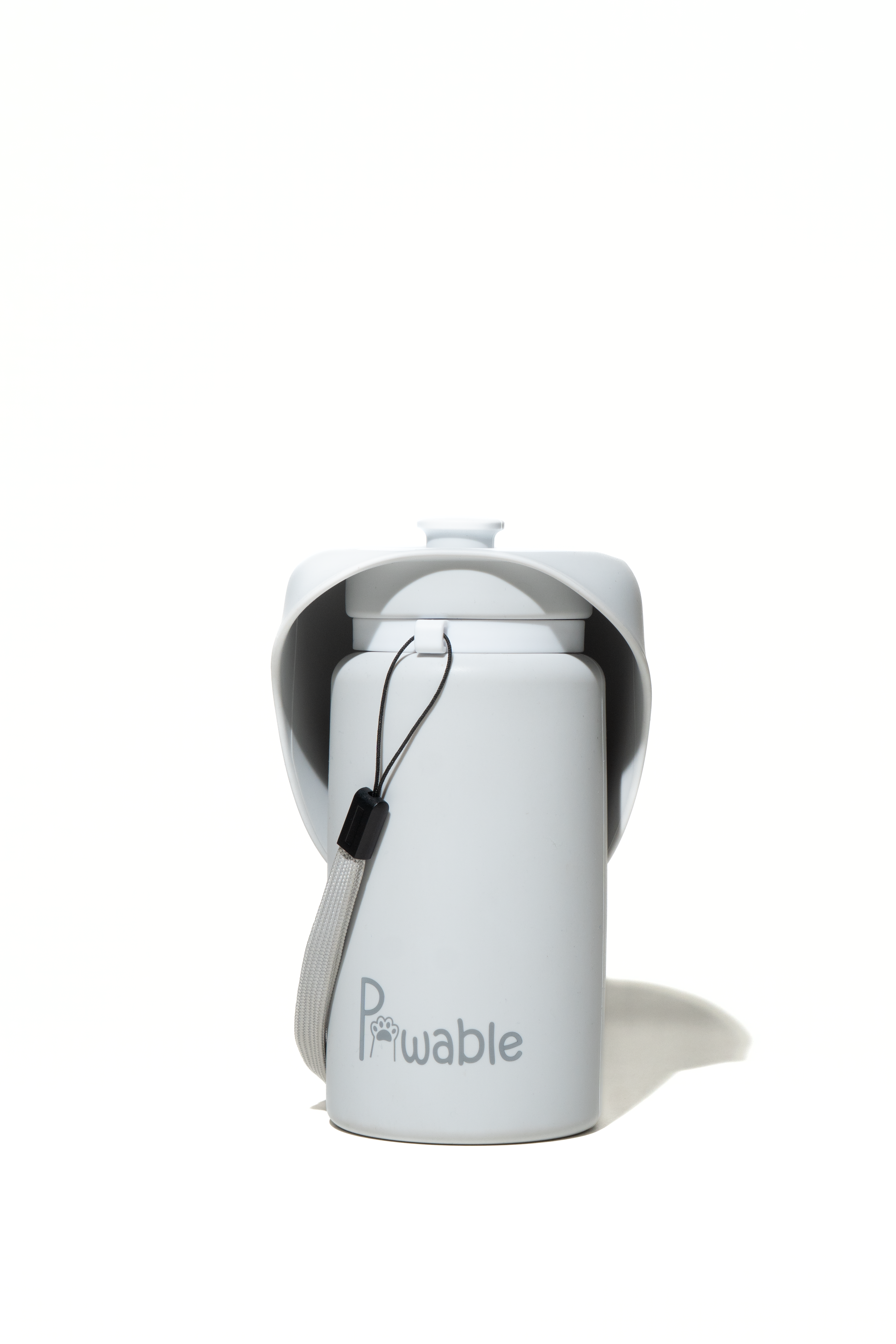 Pawable Light grey dog cat water bottle